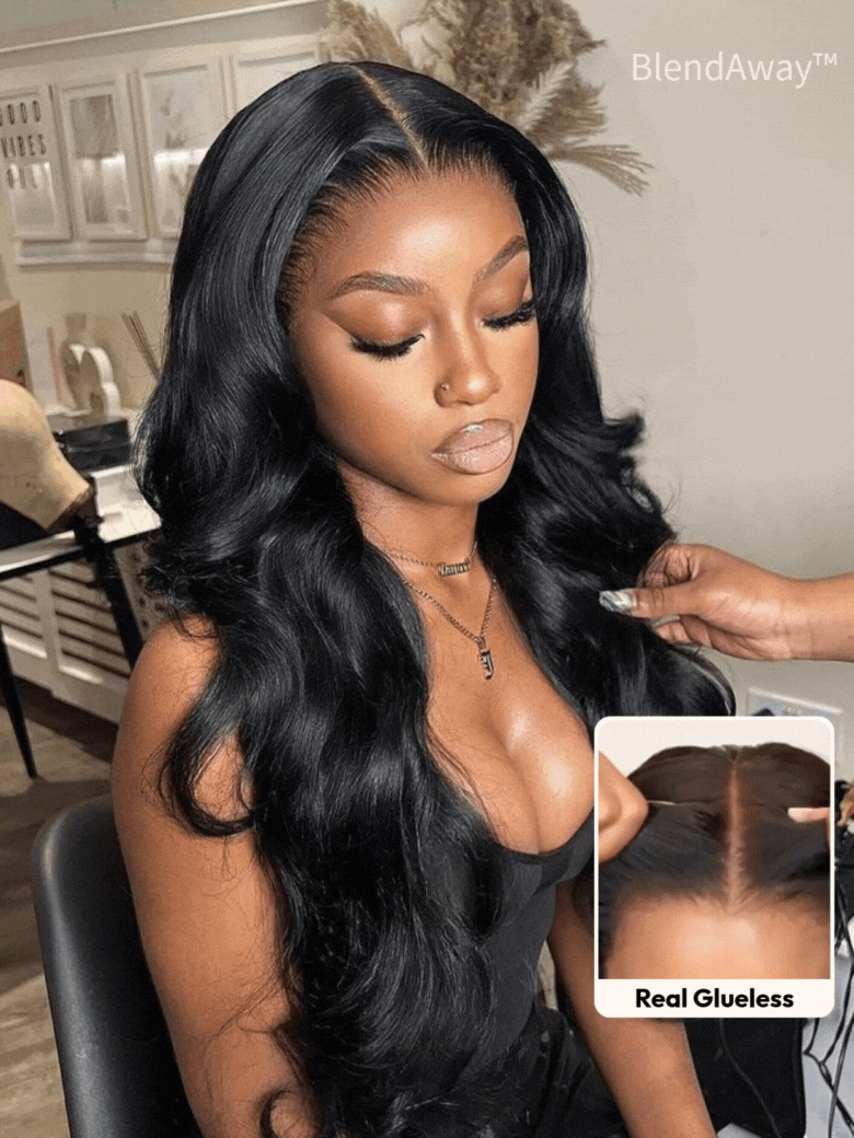 UNice 5x5 & 7x5 Thin HD BlendAway™ Pre Cut Lace Closure Glueless Body Wave Affordable Wig with ByeBye-Knots Match All Skin Tones