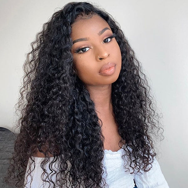 Worth | Trendy Natural Black Deep Wave 7*6 Lace Glueless Wig