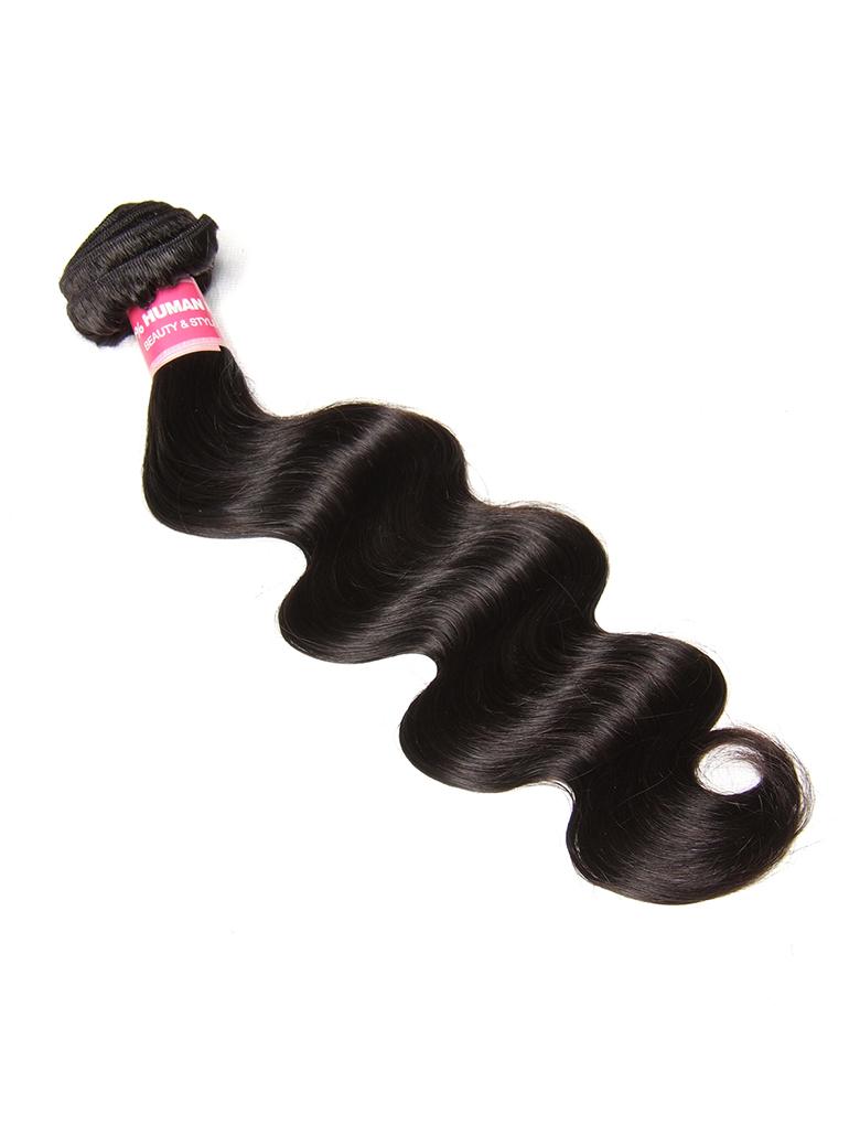The UNice Hair Bundle Body Wave Human Weave Hair image highlights BEAUTY&STY, brazilian body wave hair extensions and body wave texture, bundle fullness.