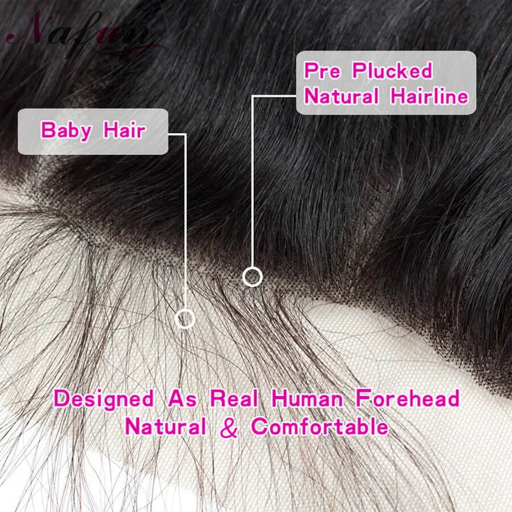 13x4 Lace Frontal Straight Hair Free Part 10A 100% Unprocessed Virgin Double Machin Weft