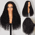 Curly 4x4 Skinlike Transparent Lace Wig Glueless Human Hair Wigs 180% Density