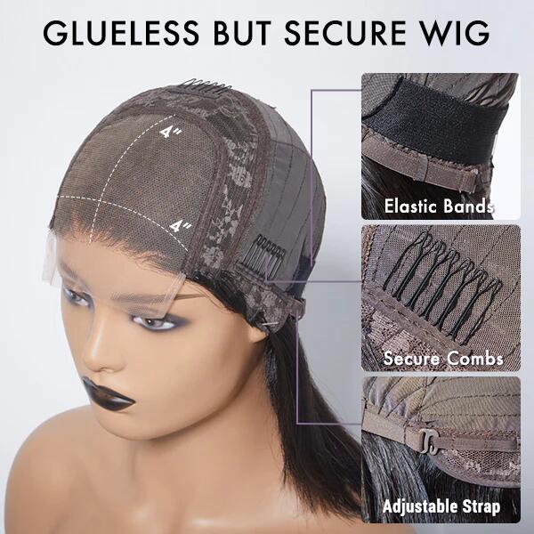 [penelope_mj1]'s Special Link 1 Sec Install Wig | 180% Density ReadytoGo Soft Deep Curl Bob Glueless 4x4 Closure Lace Wig