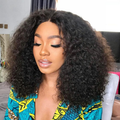 ReadytoGo Natural Black Kinky Curl Glueless 5x5 Closure Lace Wig