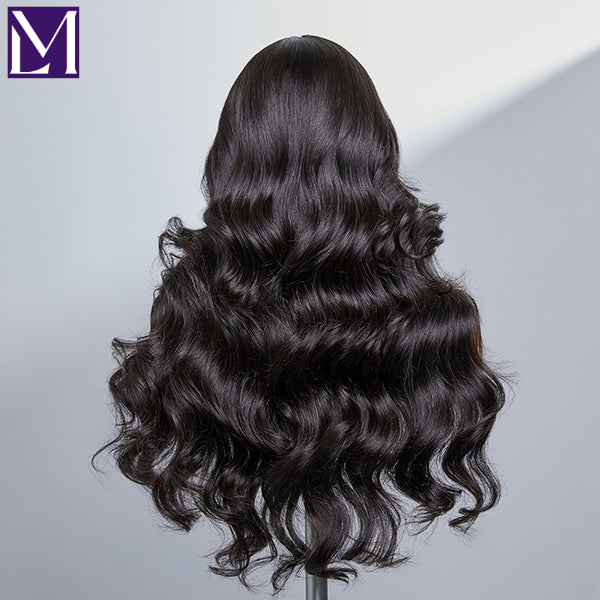 Worth | Natural Black Body Wave 13x4 Closure Lace Glueless Long Wig 100% Human Hair