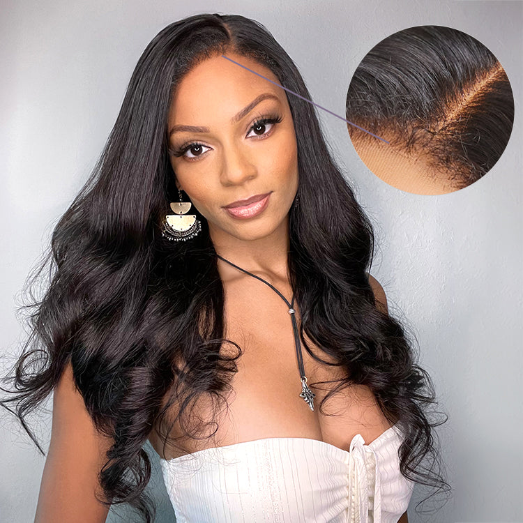 Worth  | 4C Edges Natural Hairline Loose Body Wave 5x5 Closure HD Lace Glueless Wig