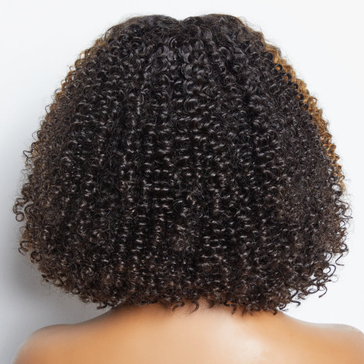 Worth | 4C Edges | Highlight Afro Curls Glueless 5x5 Closure Undetectable HD Lace Wig