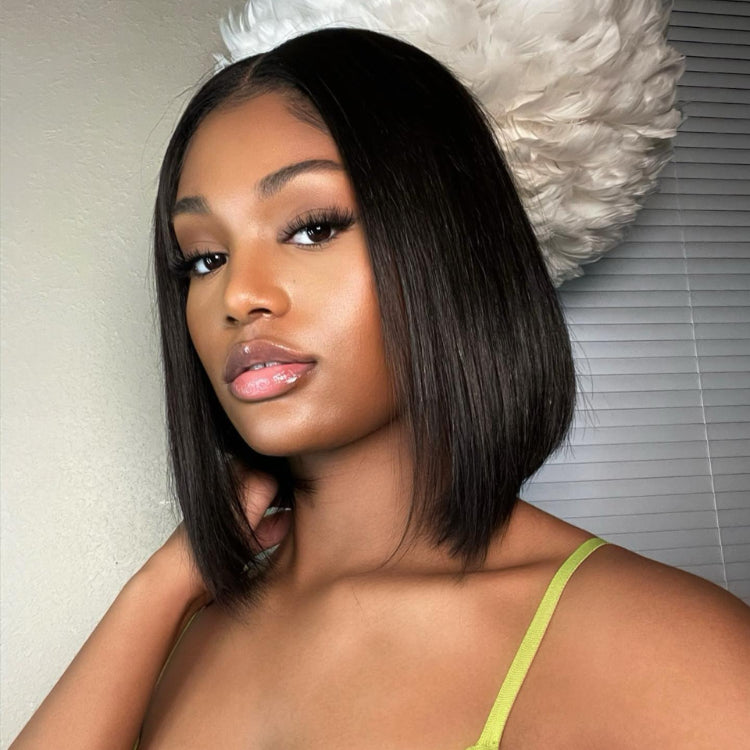 Flash Sale | ReadytoGo Glueless 4x4 Closure Lace Natural Black Bob Wig