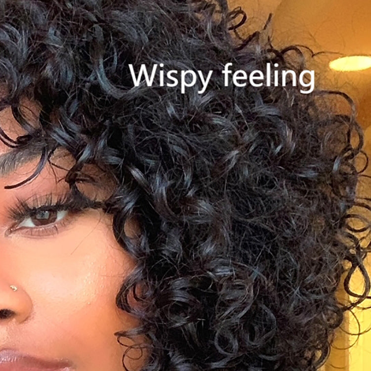 Worth | Throw On & Go Shaggy Style Funmi Curly Glueless No Lace Wig with Bangs