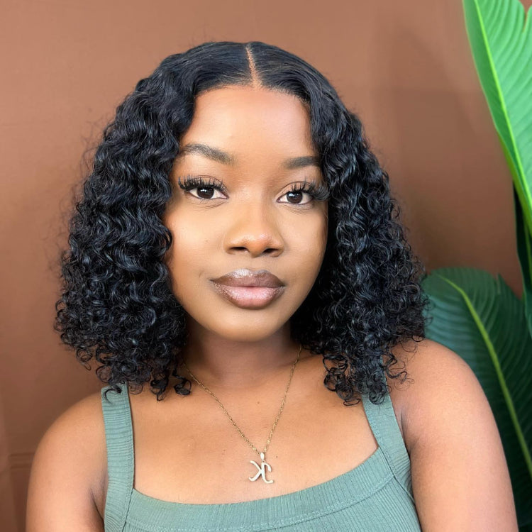 Special | ReadytoGo Deep Curl Bob Glueless 4x4 Closure Lace Wig