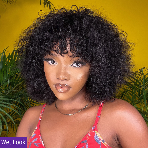 Worth | ReadytoGo Short Curly Bob Wig With Bangs Wig