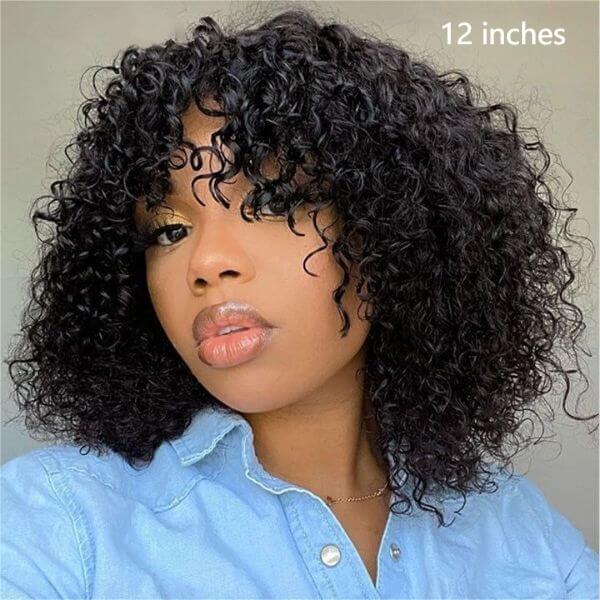 Worth | ReadytoGo Short Curly Bob Wig With Bangs Wig