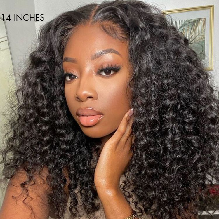 Special Deal | SouthKiss Hair 180% Density | Water Wave 13x4 Frontal HD Lace Glueless Free Part Long Curly Wig 100% Human Hair