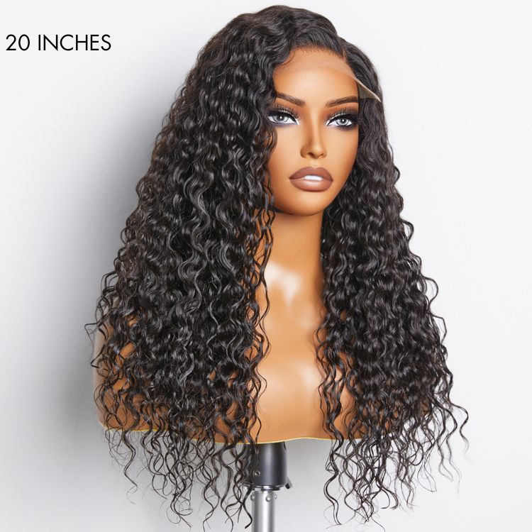 OUTLET | Brown Highlights Funmi Curly Glueless 5x5 Closure Lace Wig Beginner Friendly