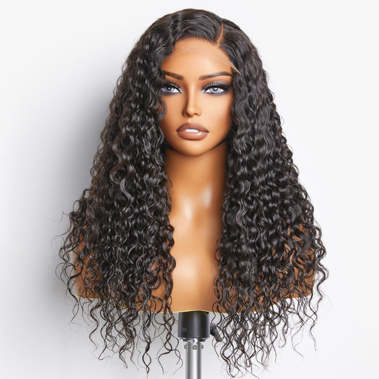 Worth | Natural Black Funmi Curly Glueless 5x5 Closure Lace Wig
