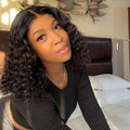 Worth |Nature Black 13x5 Frontal Lace Curly Glueless Wig 100% Human Hair