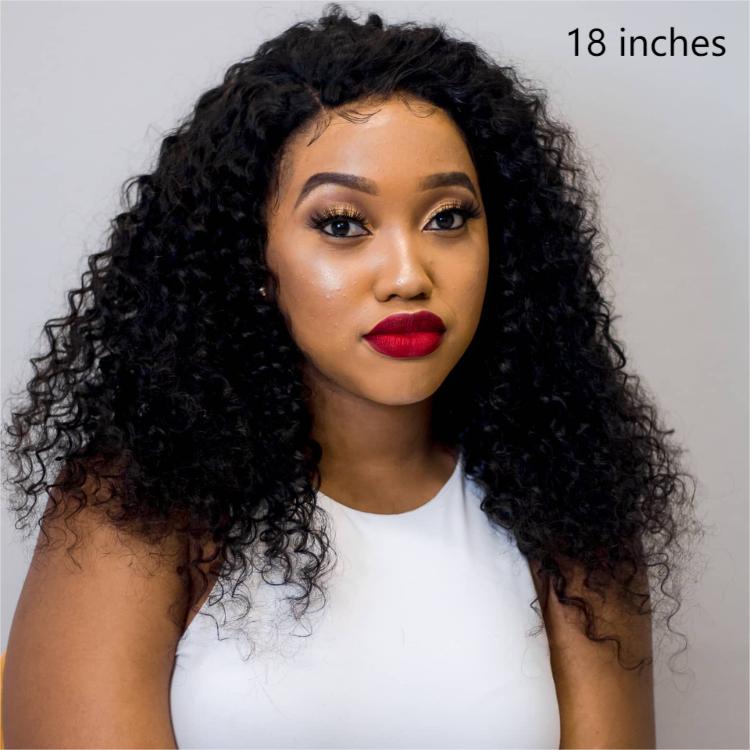 Preplucked Deep Wave Glueless 13x4 Frontal Lace Wig Side Part