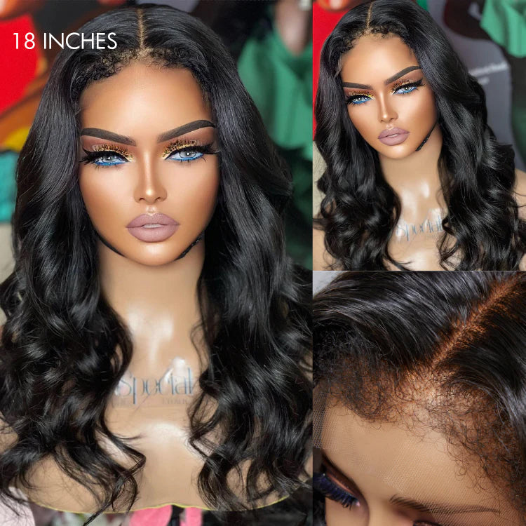 Worth  | 4C Edges Natural Hairline Loose Body Wave 5x5 Closure HD Lace Glueless Wig