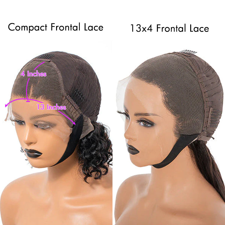 outlet | SouthKiss Hair Mix Color Brown Curly Bob Wig Compact Frontal Lace Short Wig 100% Human Hair