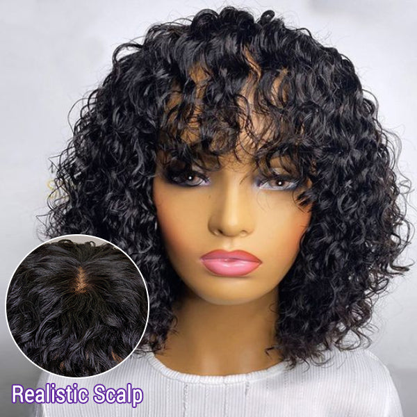 Worth | ReadytoGo Short Curly Bob Wig With Bangs Wig