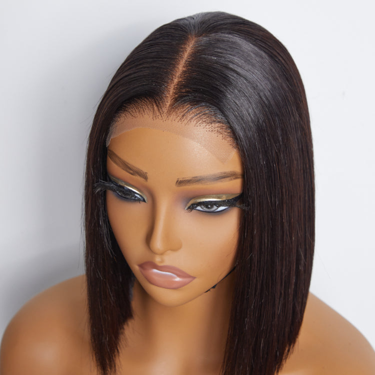 PreMax Wigs | ReadytoGo 4x4 Lace Blunt Cut Bob Wig Bone Straight