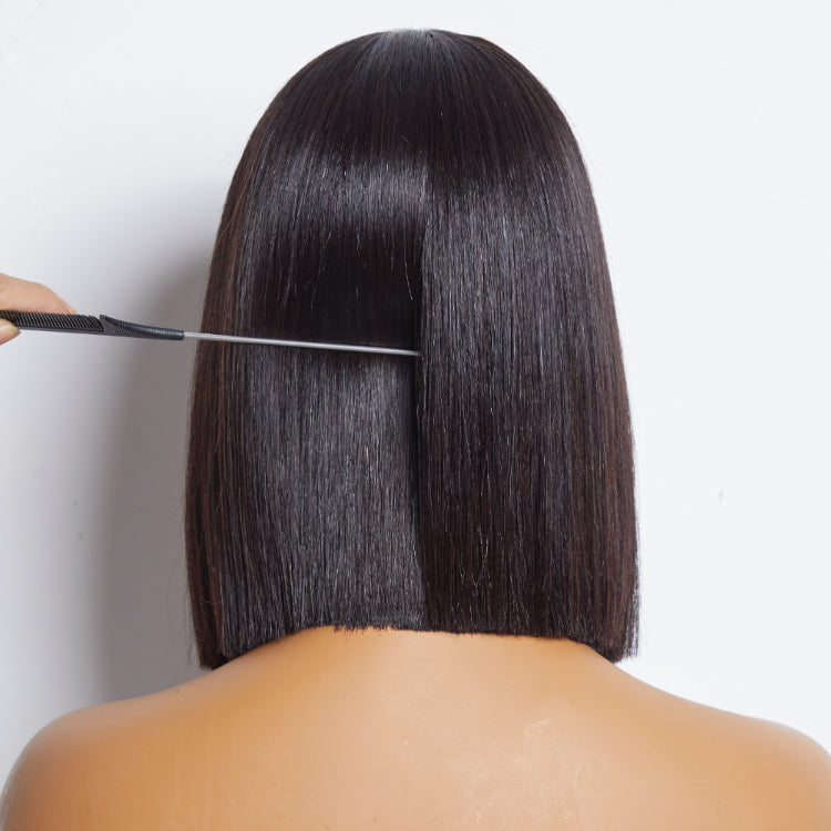 PreMax Wigs | ReadytoGo 4x4 Lace Blunt Cut Bob Wig Bone Straight
