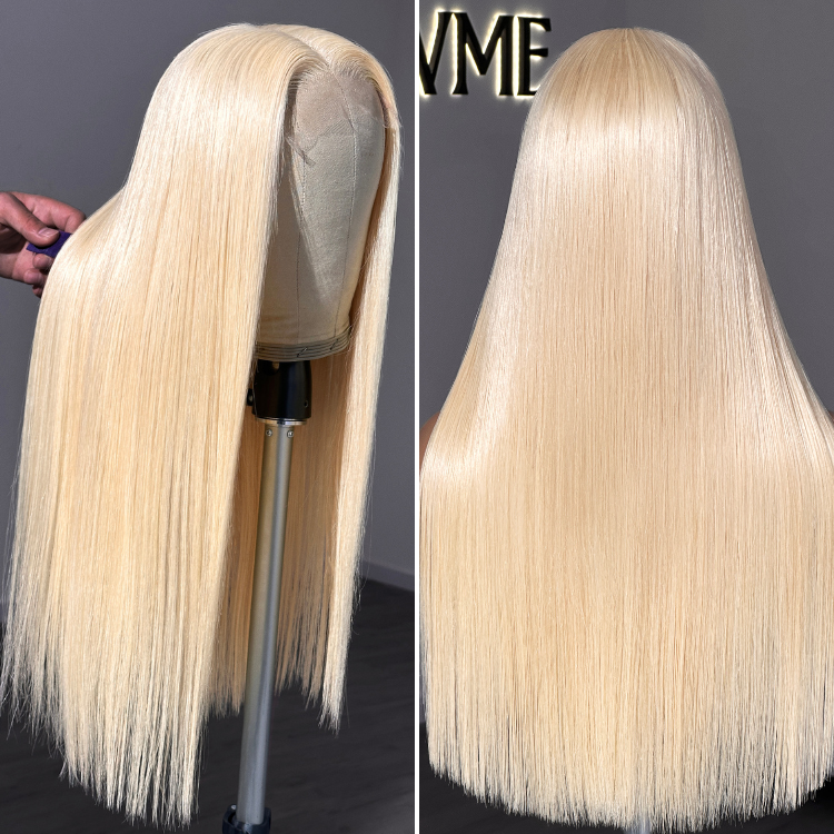 [vanessaablant]'s Special Link PreMax Wigs - 180% Density Easily Redyed 613 Silky Straight 5x5 Closure HD Lace Glueless Mid Part Long Wig Pre-cut & Plucked & Bleached