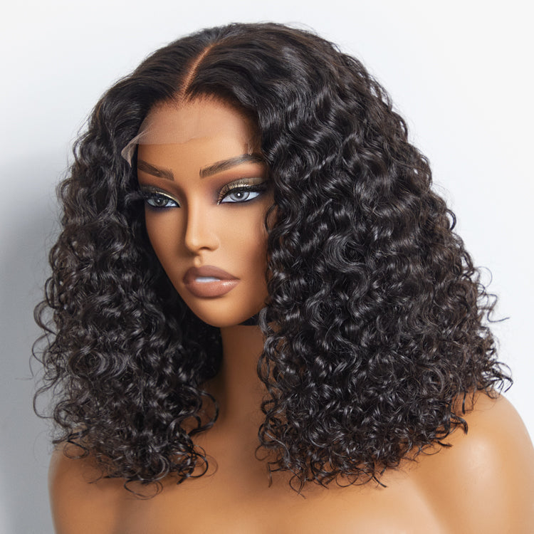 [s.ummitt]'s Special Link1 Sec Install Wig | 180% Density ReadytoGo Soft Deep Curl Bob Glueless 4x4 Closure Lace Wig