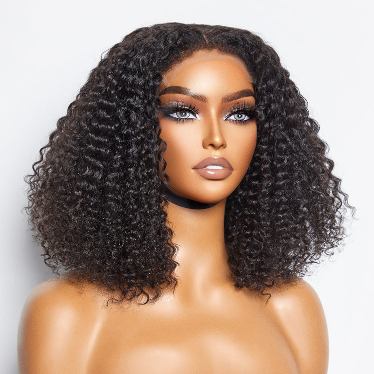 Worth | 4C Edges | Kinky Curly Glueless 5x5 Closure HD Lace Wig Ready to Go 100% Human Hair