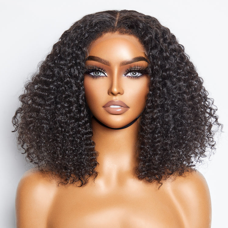 Worth | 4C Edges | Kinky Curly Glueless 5x5 Closure HD Lace Wig Ready to Go 100% Human Hair