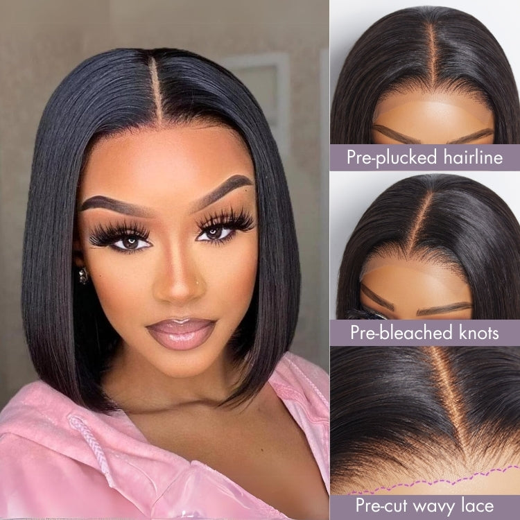 PreMax Wigs | ReadytoGo Silk Straight Bob Glueless 4x4 Closure Lace Wig
