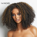 Outlet | Highlight Soft Kinky Curly Glueless 5x5 Closure Lace Wig Ready to Go
