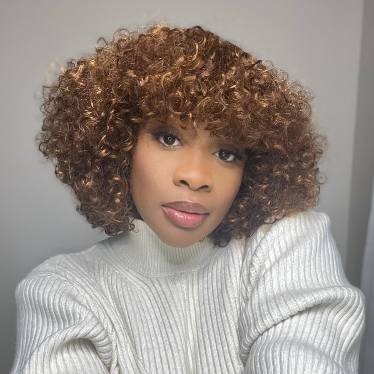 Worth I ReadytoGo Mix Color Water Wave Glueless Bob Wig With Bangs