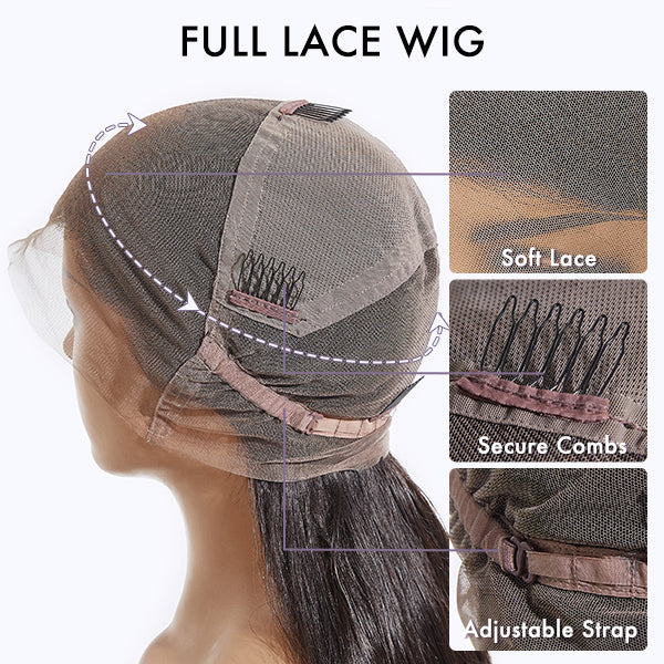 Worth | Natural Black Water Wave Full Lace Wig