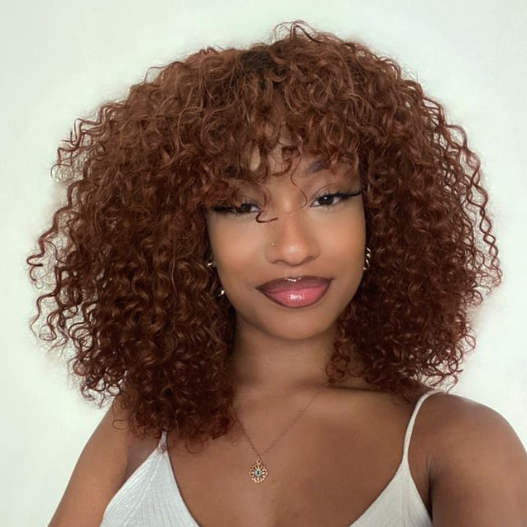 Worth | Cinnamon Brown Color Water Wave Wigs