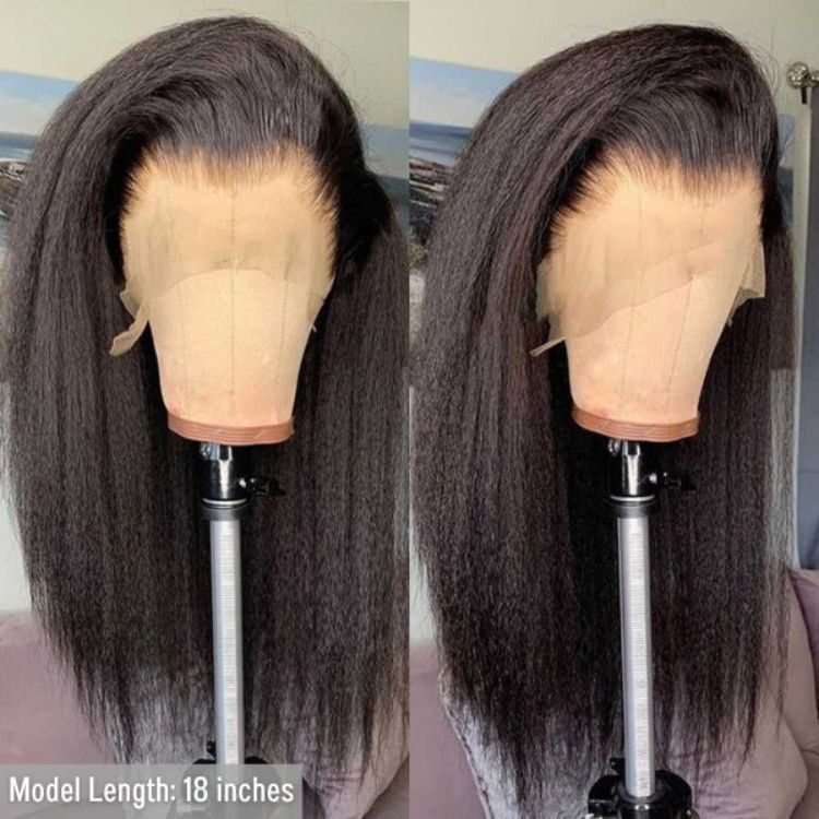 OUTLET | Natural Black Kinky Straight Wigs