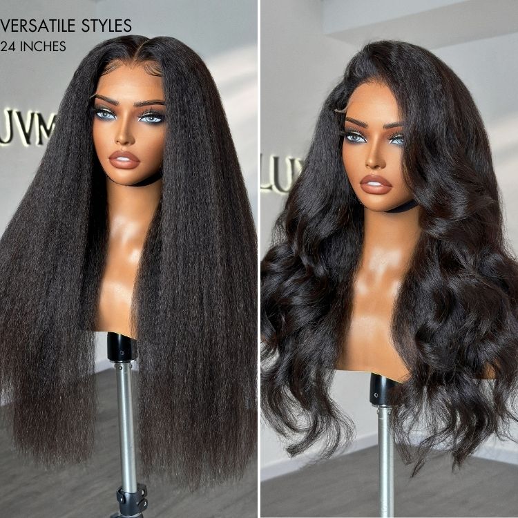 Worth I SouthKiss Hair PartingMax Glueless Wig 180% Density Kinky Straight 7x6 Closure HD Lace Wig Ready to Go
