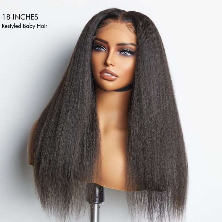 Worth I SouthKiss Hair PartingMax Glueless Wig 180% Density Kinky Straight 7x6 Closure HD Lace Wig Ready to Go