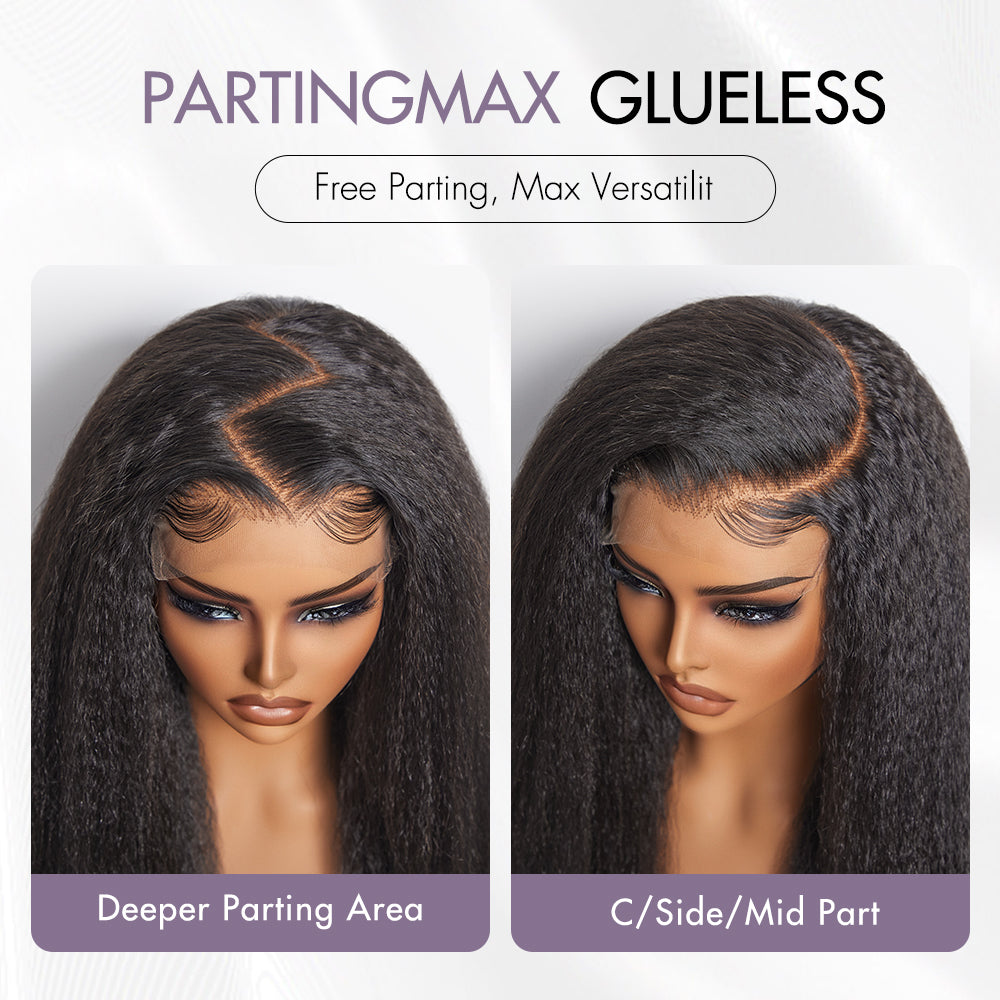 Worth I SouthKiss Hair PartingMax Glueless Wig 180% Density Kinky Straight 7x6 Closure HD Lace Wig Ready to Go