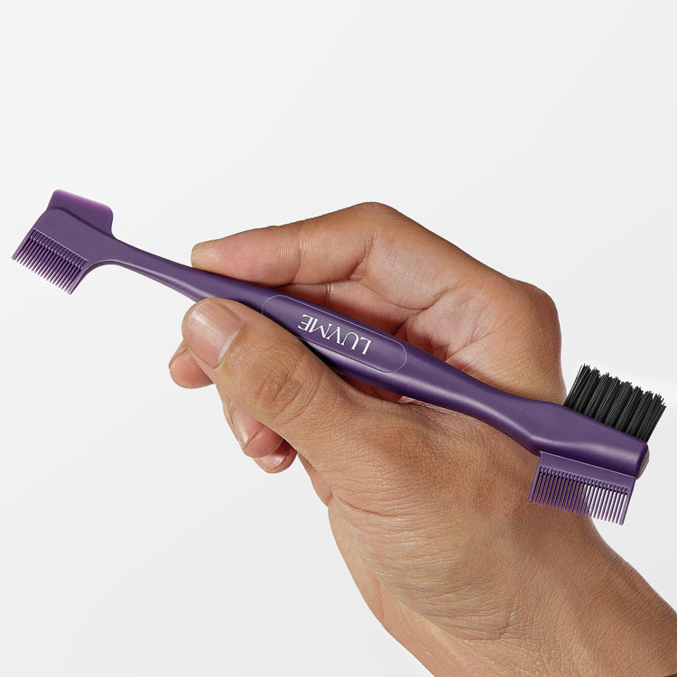 Double-sided Edge Control Brush for Babyhair Styling and Glue Application