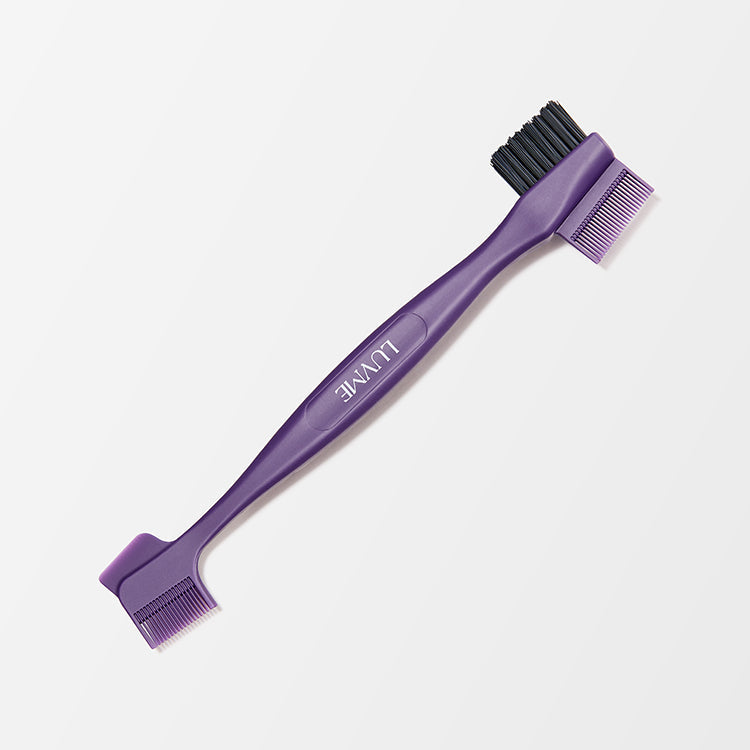 Double-sided Edge Control Brush for Babyhair Styling and Glue Application