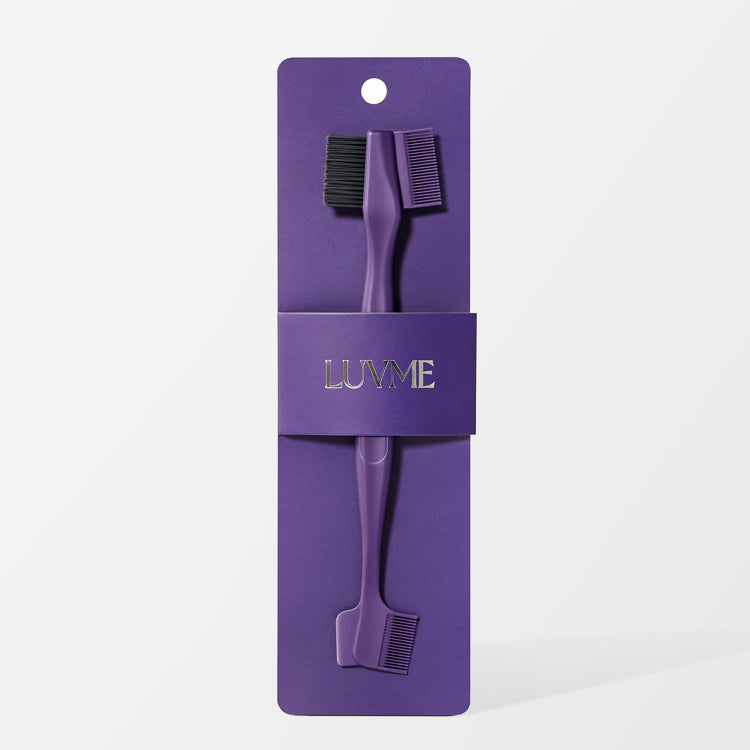 Double-sided Edge Control Brush for Babyhair Styling and Glue Application