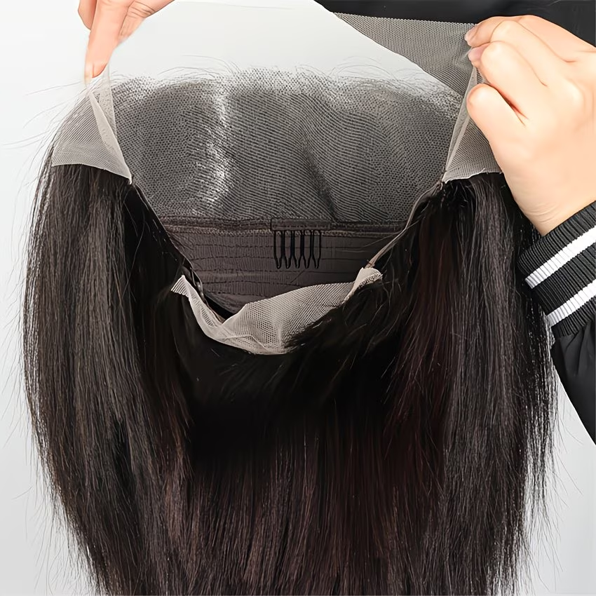 Glueless Super Double Drawn Blunt Cut Bob Wigs Transparent Lace Human Hair Wig Pre Plucked Hairline