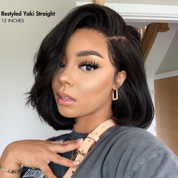 Outlet | Ultra Yaki C Part Bob Wig 100% Human Hair