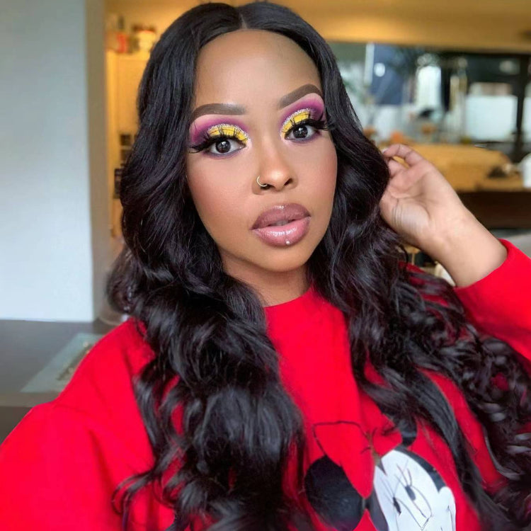 Worth |Super Easy Natural Black Body Wave 4x4 Closure Lace Glueless Wig