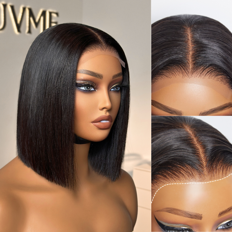 PreMax Wigs | ReadytoGo 4x4 Lace Blunt Cut Bob Wig Bone Straight
