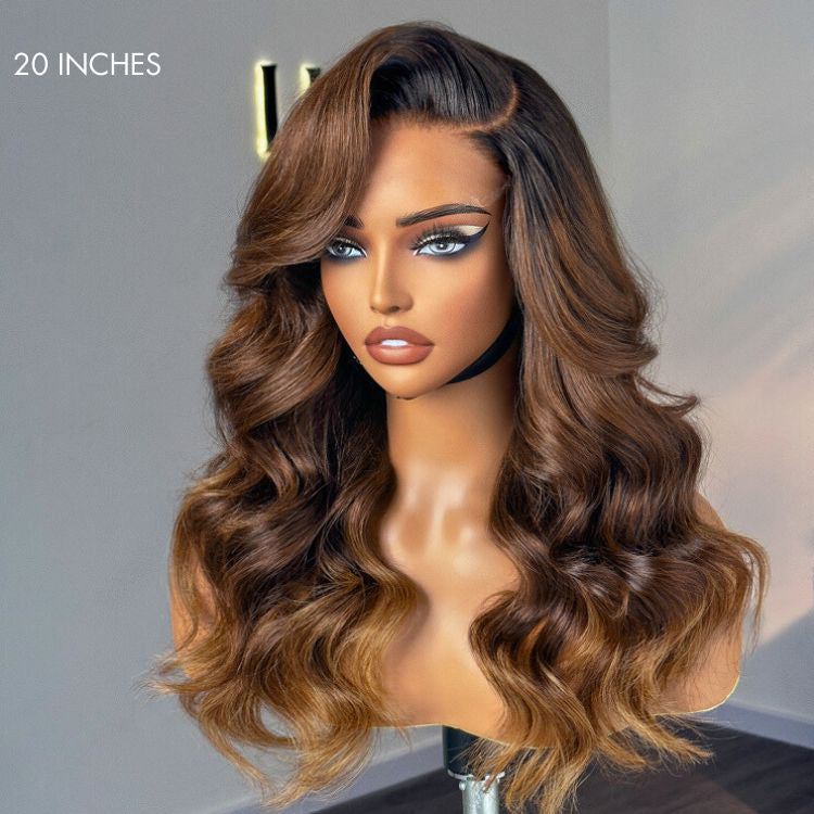Worth | PartingMax Glueless Wig Ombre Brown Loose Body Wave 13x4 Lace Wig