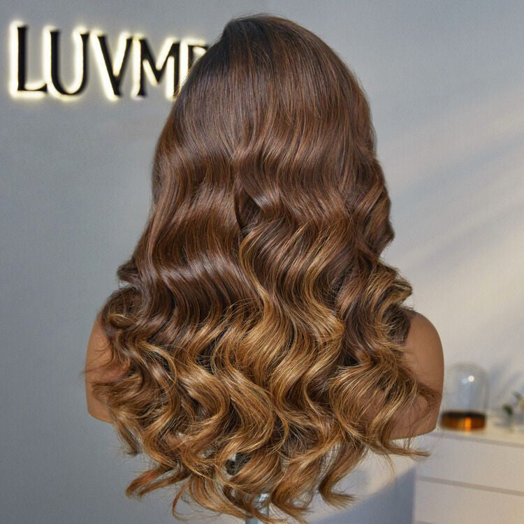Worth | PartingMax Glueless Wig Ombre Brown Loose Body Wave 13x4 Lace Wig