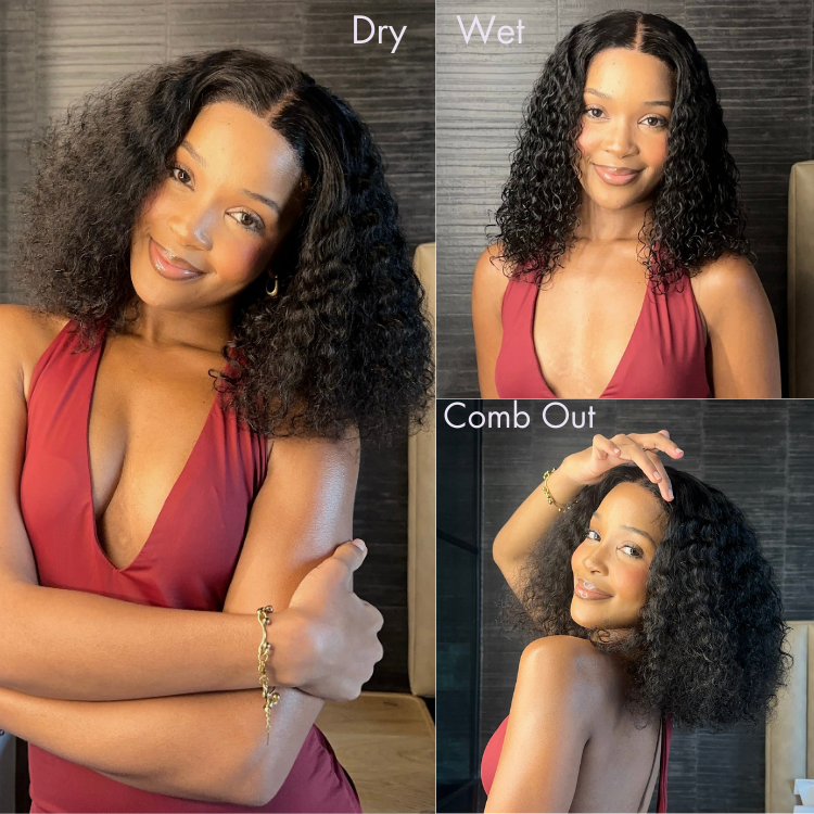 [Uh.maaahle]'s Special Link-PreMax Wigs | Highlight Brown & Natural Black 180% Density Deep Wave 4x4 Closure Lace Wig Middle Part 100% Human Hair