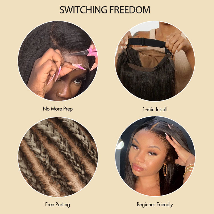 [biisa_nwabisa]'s Special Link PreMax Wigs | Ready to Wear Silk Straight Glueless 13x4 Frontal Lace Wig 100% Human Hair