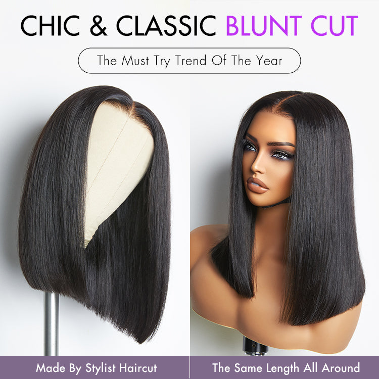VolumeMAX™ 200% Density ReadytoGo Double Drawn Silky Straight Glueless 4x4 Closure Lace Wig Middle Part